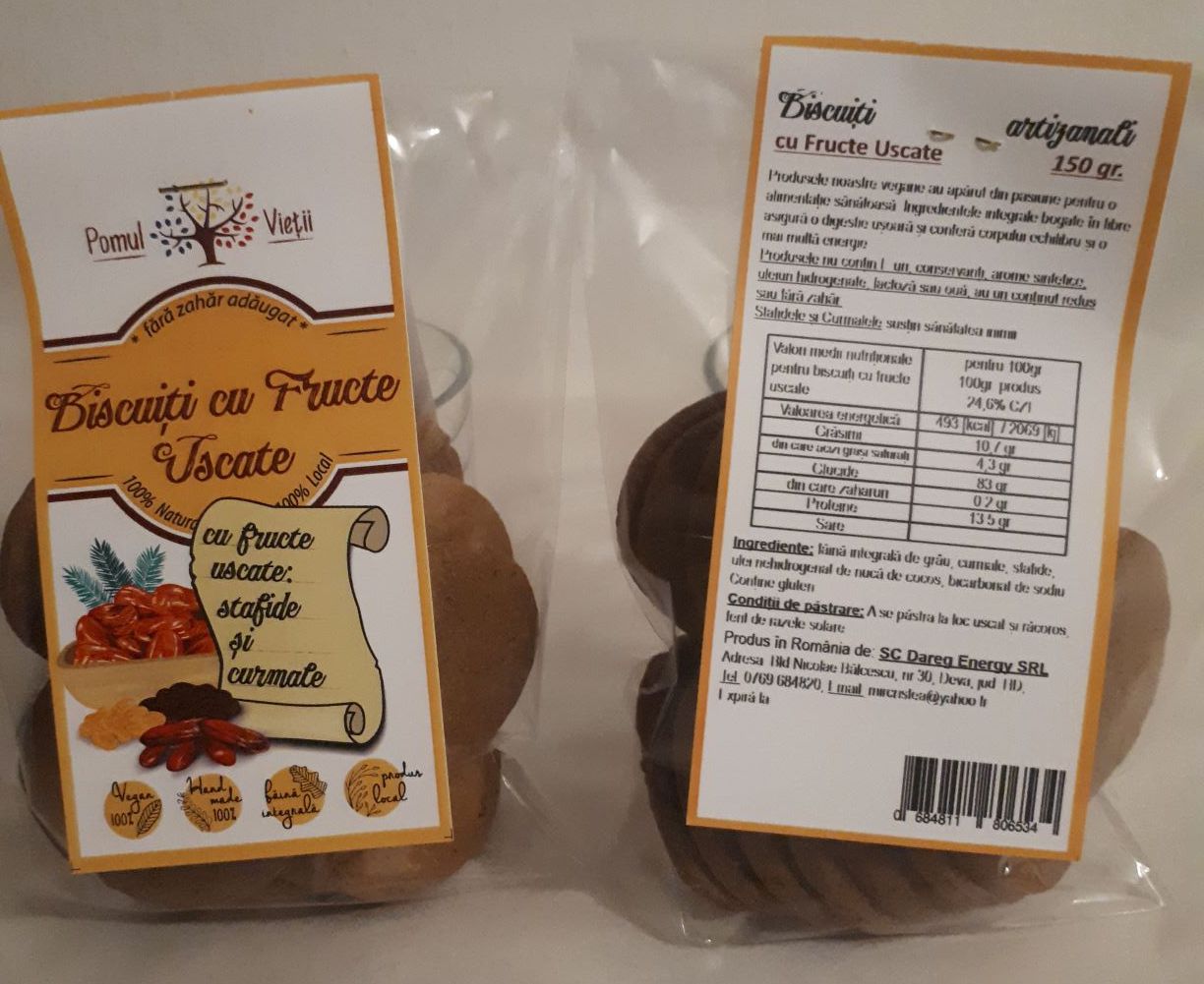 biscuiti cu fructe uscate